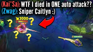 The Story of how Zwag literally One Shot Kai'Sa with a Caitlyn Trap...