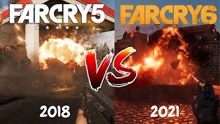 Far Cry 6 vs Far Cry 5 - Physics \& Details Comparison