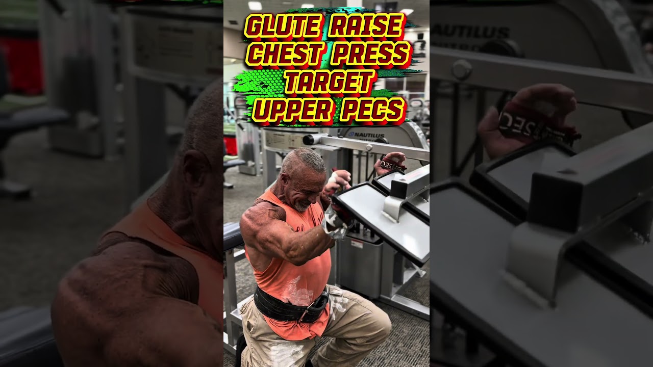 GLUTE RAISE CHEST PRESS FOR TARGETING UPPER PECS #workout #motivation #muscle #workouttips #pump