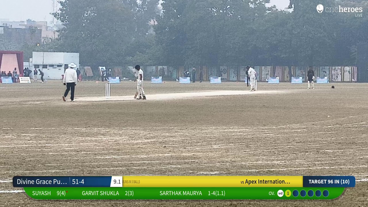 Apex International School vs Divine Grace Public School live cricket match | Inter School Cricket Ch