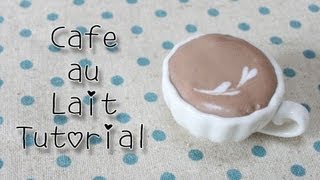 Sweets Deco: Cafe au Lait Tutorial☆スイーツデコ カフ