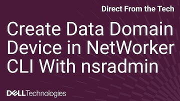 Data Domain Device Creation via Command Line Interface on Dell NetWorker