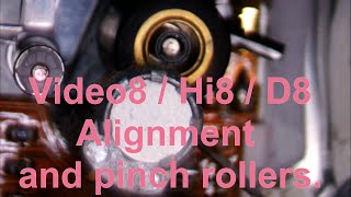 Video8 / Hi8 / Digital8 alignment and pinch rollers.