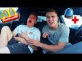 McDonalds PRANK | BLINDDARM GEPLATZT | MUSS INS KRANKENHAUS