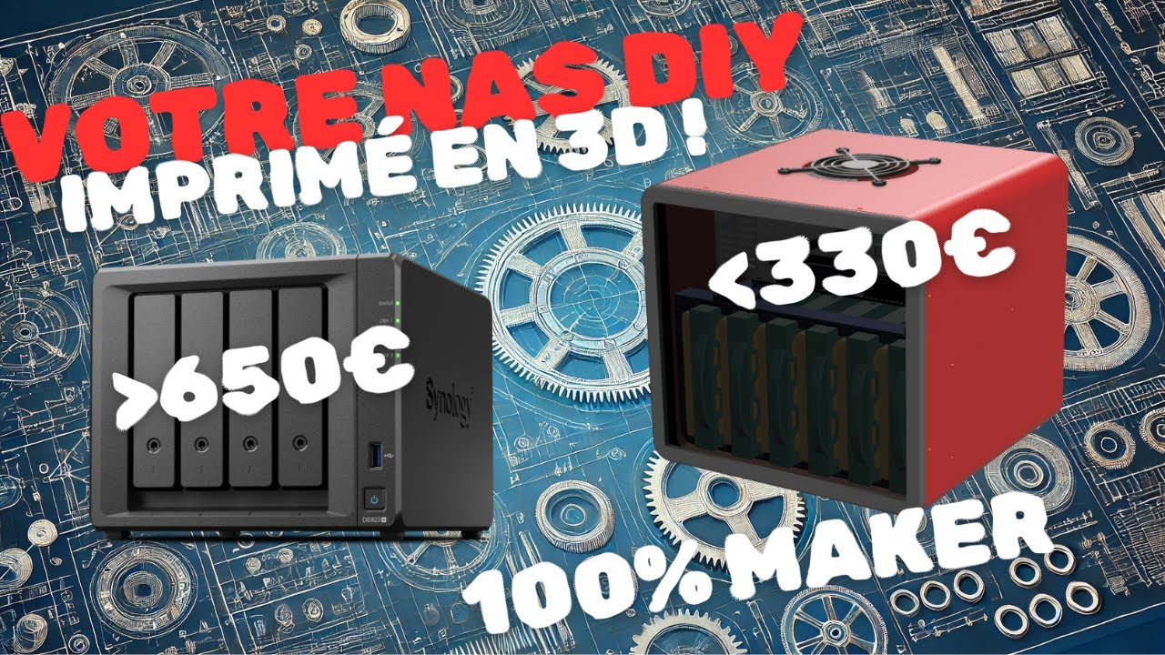 NAS DIY Imprimé en 3D  Plus Stylé, Plus Économique, et 100% Maker !