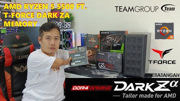 AMD RYZEN 5 5500 FT T-FORCE DARK ZA DDR4 GAMING MEMORY PC BUILD