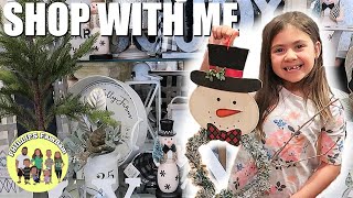 DOLLAR TREE HAUL & SHOP WITH ME | CHRISTMAS DECOR SHOPPING at HOBBY LOBBY and THE DOLLAR TREE