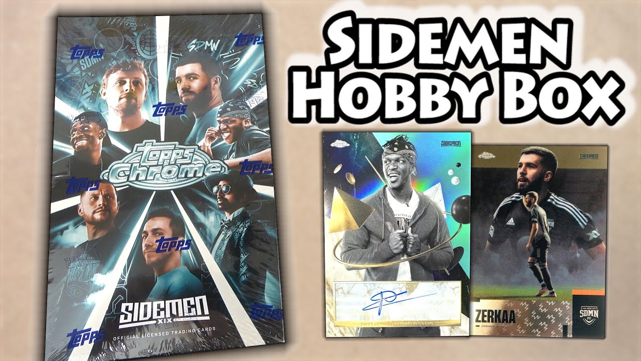 *NEW* TOPPS CHROME SIDEMEN 2023/24 Hobby Box Opening | KSI Auto Hit ...