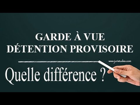 Vidéo: En garde à vue vs détenu ?