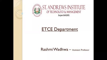 SAITM B.TECH ETCE SEM 6 / ME SEM 6 CONTROL SYSTEM ENGINEERING UNIT 1 LECTURE 1