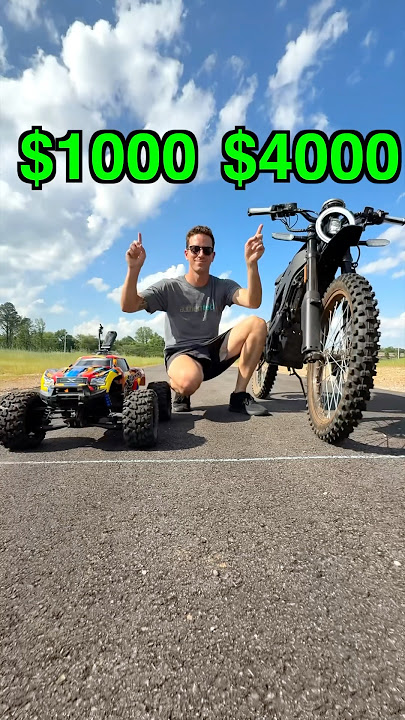 $1,000 RC vs. $4,000 Dirt Bike Drag Race!