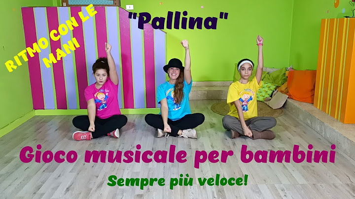 Gioco musicale per bambini dell'infanzia e della primaria-ritmo con le mani-"Pallina"
