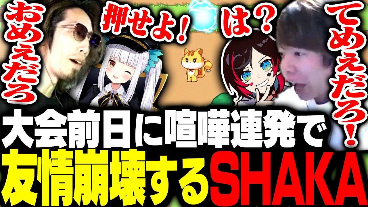 練習2日目でも喧嘩連発で大会どころじゃないSHAKA達の協力ゲー【WASD : トリの冒険】