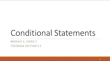 M1 V3 Conditional Statements