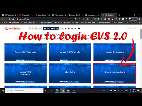 How to login evs(enablers video series) #evs #enablers
