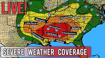 Major Tornado Outbreak Live Coverage - Large Tornadoes, Major Supercells, Intense Hail