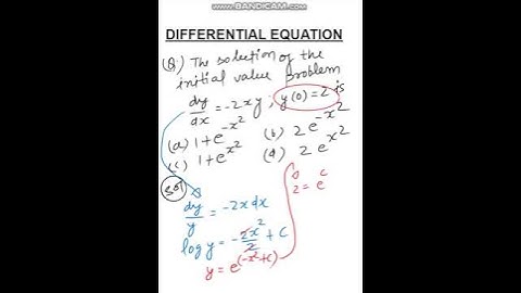 DIFFERENTIAL EQUATION || initial value problem of Diff. Equn. || Engineering Maths - GATE & IES