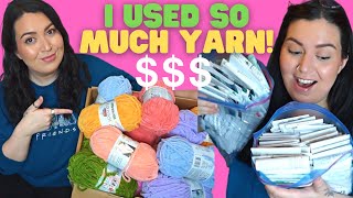 HOW MUCH YARN DID I USE IN 2022? $$$ + Yarn Haul & Organization Vlog