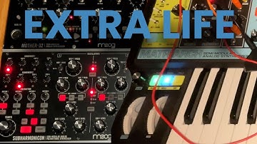 Moog Matriarch - Extra Life - Trying a Subharmonicon patch on a Matriarch