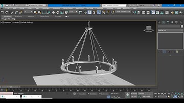 3dsmax Tutorials, Tutorial on Modeling a Elegant Chandelier Light Design for interiors in 3dsmax