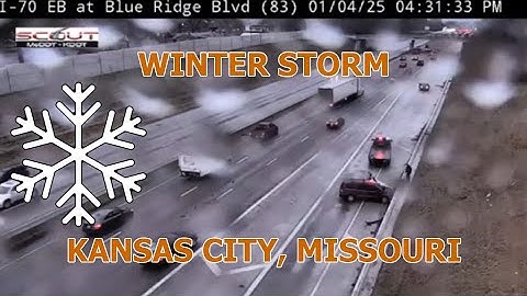 01/04/2025 Accidents in Kansas City during winter storm warning