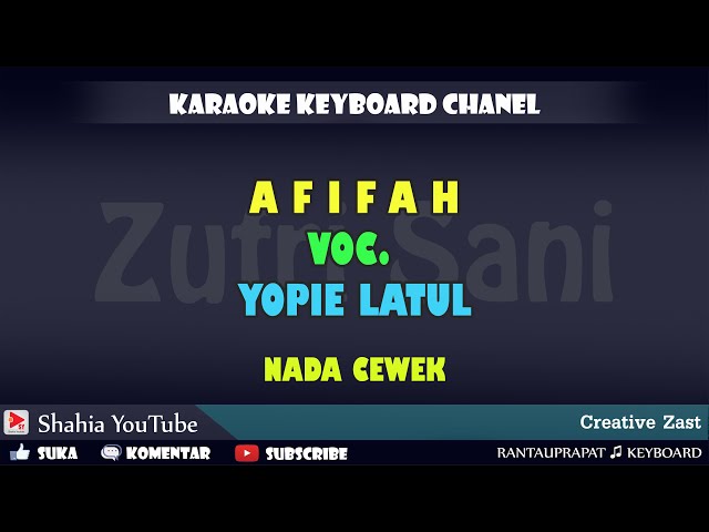 AFIFAH (HItam Tapi Manis) YOPIE LATUL NADA CEWEK KARAOKE KN7000 class=