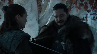 Aria and Jon | Game of Thrones S08E01