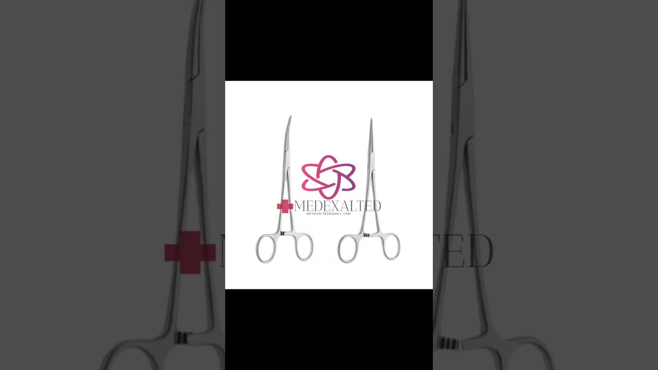 Kelly Hemostatic Forceps 14cm 16cm 18cm Curved StraightContact whatsapp+923417330036Medexalted@gmail
