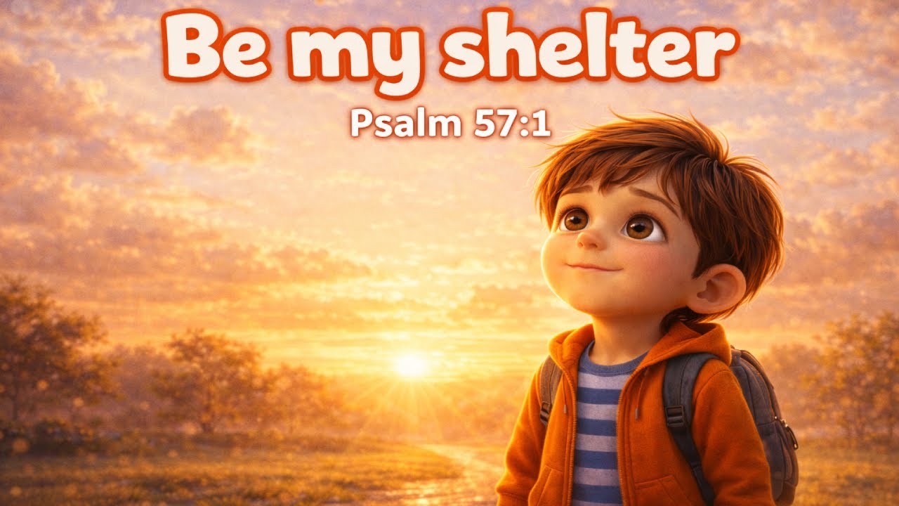 He is my shelter 🌧️➡️☀️ - Psalm 57:1 | Lyric Lambs