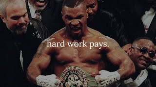 Hard work pays off.