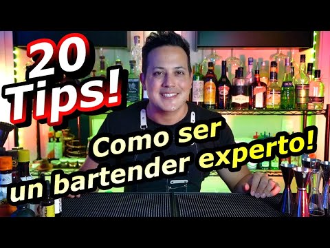 Como ser bartender profesional TIPS + CONSEJOS