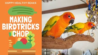 MAKING BIRDTRICKS CHOP | HEALTHY PARROT FOOD