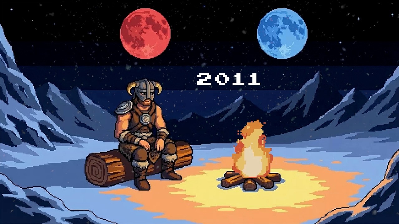 2011 was a simpler time. 🌌 skyrim music for healing