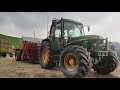 Heu pressen ab stock  welger d4000  deckenkran und john deere 6410