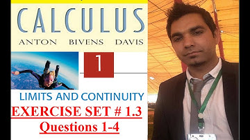 Calculus Ch # 1 Ex # 1.3 Question 1-4 Limits at Infinity and Continuity: Howard Anton 10th Edition