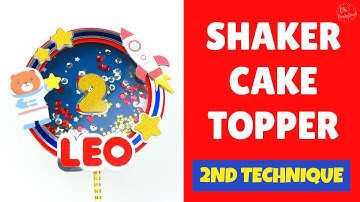 DIY Shaker Cake Topper with strip tutorial | 2nd Technique Assembly tutorial | Ohpartyland! 🎊|