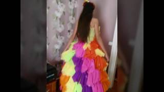 НЕВЕРОЯТНО КРАСИВОЕ Платье своими руками на осенний бал! Красивое Платье из гафрированной бумаги НЕВЕРОЯТНО КРАСИВОЕ Платье своими руками на осенний бал! Красивое Платье из гафрированной бумаги