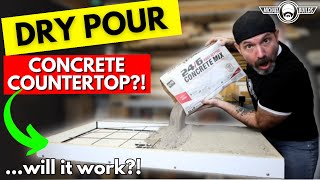Can you DRY POUR a CONCRETE COUNTERTOP?! by Michael Builds 33,324 views 1 month ago 14 minutes, 32 seconds