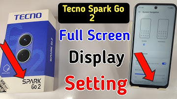 Tecno spark go 2 full screen mode settings | How to use full screen display in Tecno spark go 2