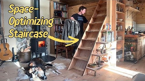 Optimizing Space in My Tiny Cabin With This Multifunctional Staircase