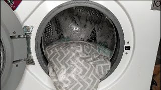 Washing the shower curtain in secret mode on the Lg washer
