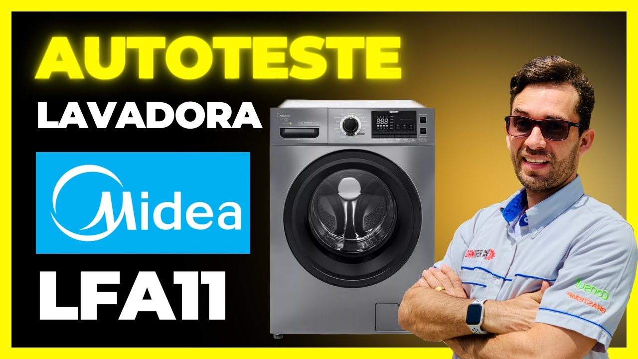 🔴Auto teste lavadora Midea LFA11