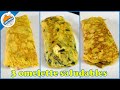 3 desayunos saludables, 3 ideas de Como hacer un Omelette saludable