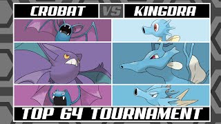 CROBAT vs KINGDRA | Top 64 Pokémon Tournament: Battle #5 | Kanto-Johto Division [Last 64]