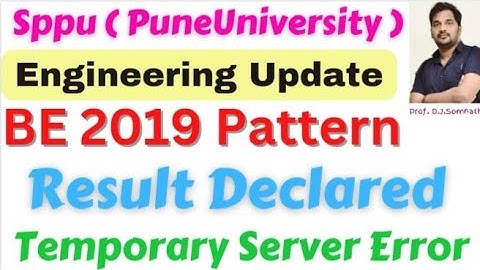 BE 2019 Pattern Result Declared