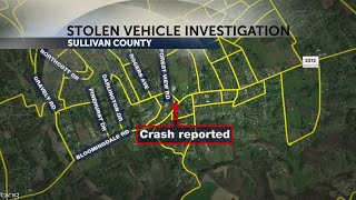 Sullivan County police say crash could be in connection with stolen vehicle