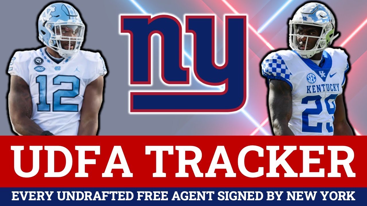 Giants UDFA Tracker Here Are All The UDFAs The Giants Signed After The