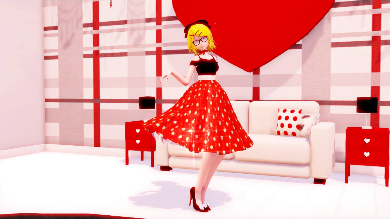 [MMD] What is love? (Tda 50's Retro Rin Kagamine) - YouTube