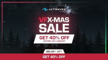 VFX-mas Sale: 40% Off, FREE Packs Everyday, & 50% More Credits On Annual Plans