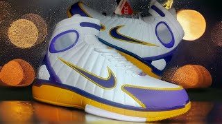 HUARACHE 2K4 REVIEW II IS THIS THE BEST LAKERS SHOE EVER?